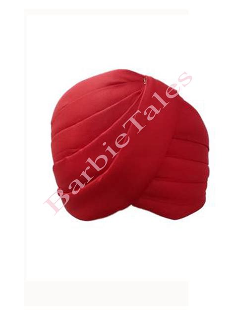 Red Punjabi Sardar Ji Pagdi For Boys - BarbieTales.com