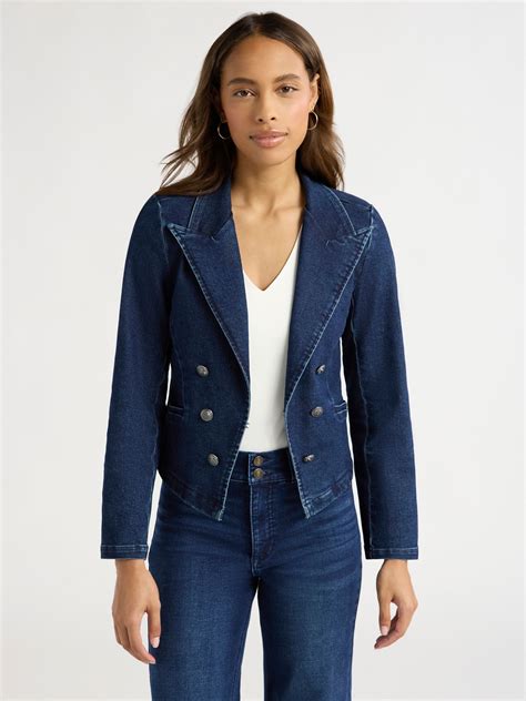 Sofia Jeans by Sofia Vergara Women's Fitted Denim Blazer XS-XXXL, Peak ...
