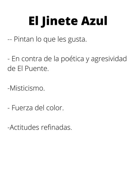 El Jinete Azul (1911-1914) | Clases de historia del arte, Historia del ...