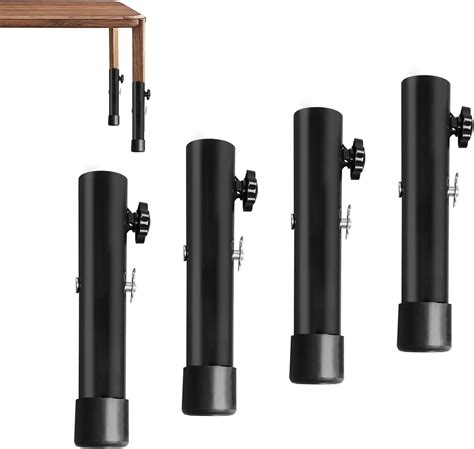 Amazon.com: Folding Table Leg Extenders, Highly Durable Steel Folding ...