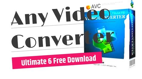 Any Video Converter Free screenshot and download at SnapFiles.com