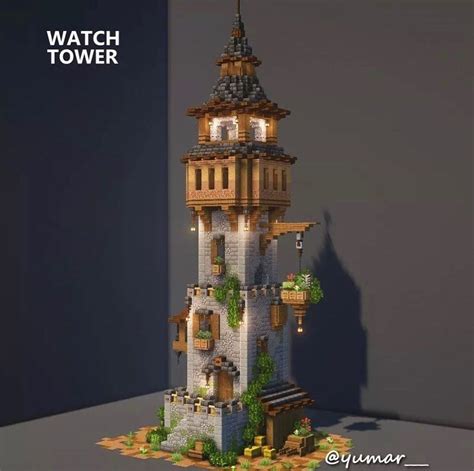 Watchtower Castle Build Minecraft 的图像结果