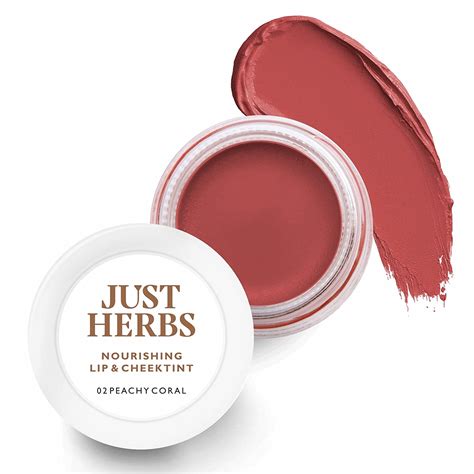 Just Herbs Lip and Cheek Tint -02 Peachy coral : Amazon.in: Beauty