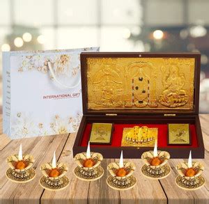 INTERNATIONAL GIFT Gold Plated Tirupati Bala Ji Idol Charan Paduka Box ...