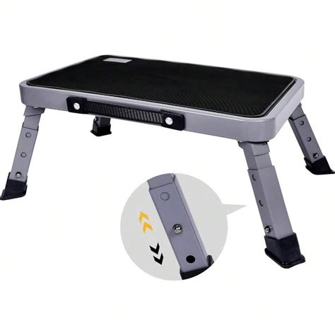 Local Delivery--3 Levels Adjustable Folding Step Stool,Foldable RV Step ...