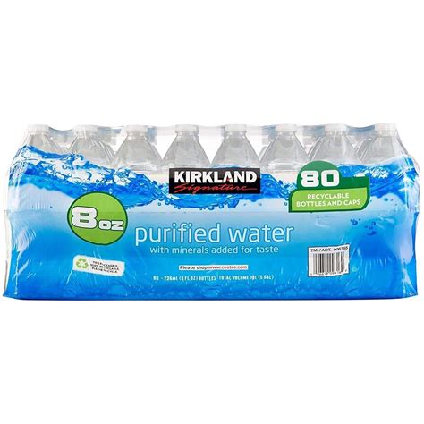 Amazon.com: 80 Count 8 Oz Bottles of Premium Drinking Water - Purified ...