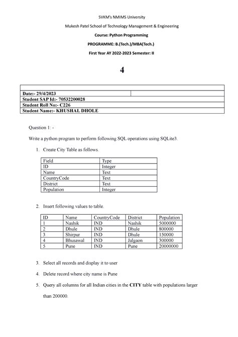 Code Chef 4 Ri Ejr DWYo S - Mukesh Patel School of Technology ...