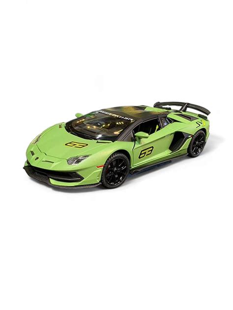 Lamborghini Aventador SVJ 63 Metal Model Diecast Car Scale 1:24 ...