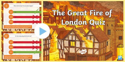 KS2 The Great Fire of London Quick Quiz (teacher made)