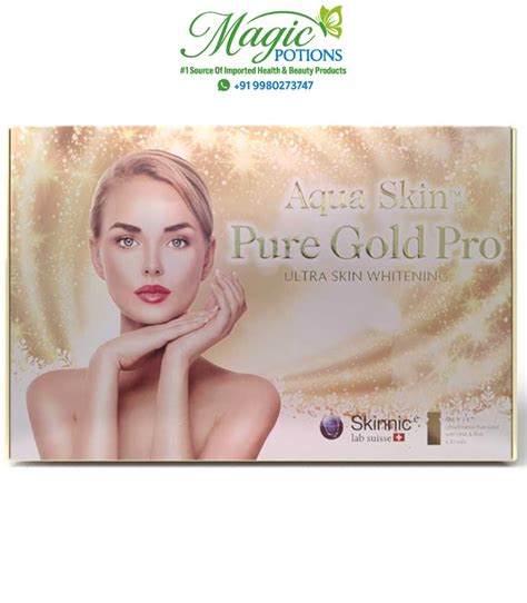 Aqua Skin Pure Gold Pro Ultra Skin Whitening 30 Sessions | Magicpotions