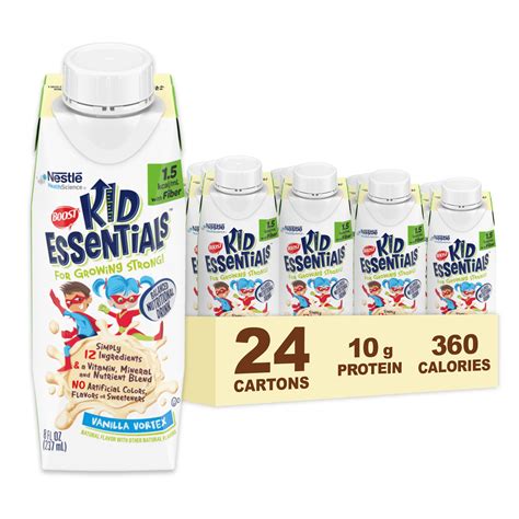 Amazon.com: BOOST KID ESSENTIALS 1.5 with Fiber, Vanilla Vortex ...