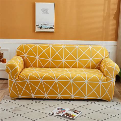 Luxton Home Elastic Stretchable Printed Fully Covered Sofa Slipcover ...