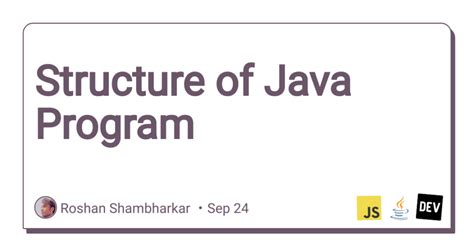 Image result for Program Structure for Java