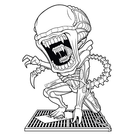 Image result for Alien vs Predator Coloring Pages
