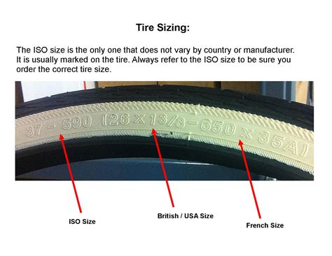 Bicycle Tire Size Comparison Chart at Laura Mullen blog