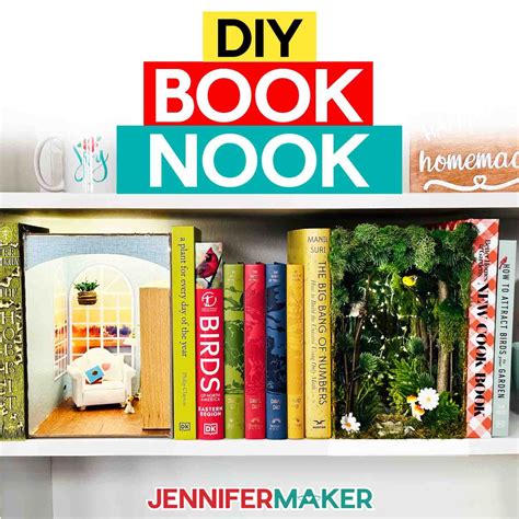 How to Make A DIY Book Nook or Bookshelf Insert! - Jennifer Maker