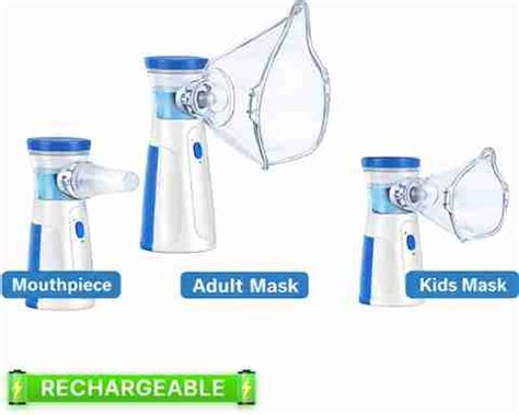CRETO Mesh Nebulizer Rechargeable for Kids/Adults (Inbuilt Battery) JSL ...