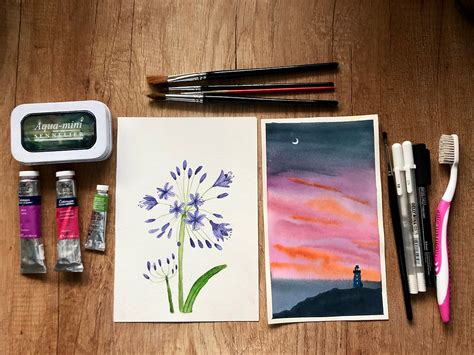 Image result for Watercolor Fall Landscape Tutorial