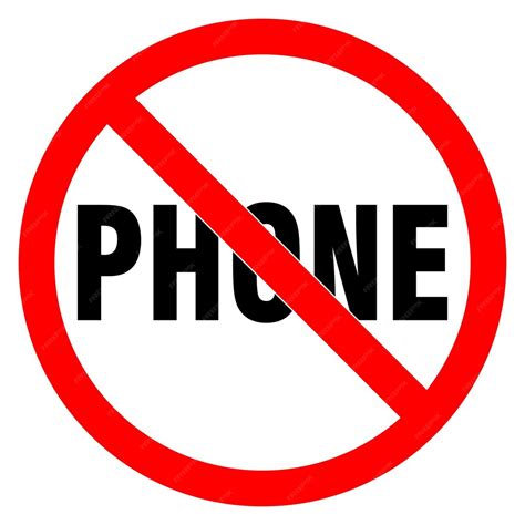 No phone sign red circle prohobition no talking calling forbidden icon ...