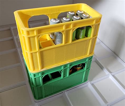 Gridfinity Remix of Stacking Beer Crate Battery Holder von bhamham | Kostenloses STL-Modell ...