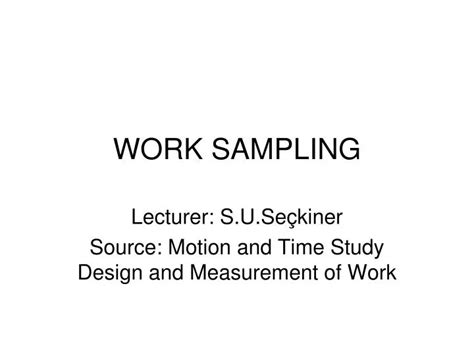 Image result for Work Sampling Webinar