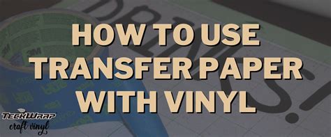 Image result for Using Transfer Paper Vinyl
