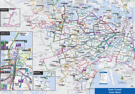 Sydney suburbs bus map