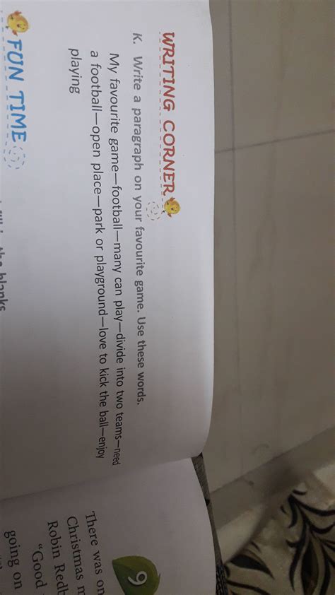 [Expert Verified] write a paragraph on your favourite game.use these ...