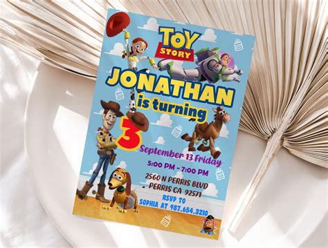Blank Toy Story Birthday Invitations Template Free - prntbl ...