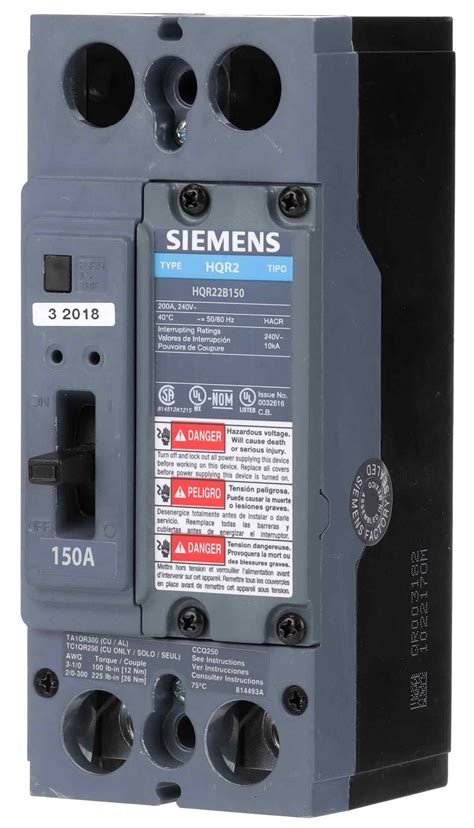 HQR22B150HL - Siemens - 150 Amp Molded Case Circuit Breaker – Canada ...