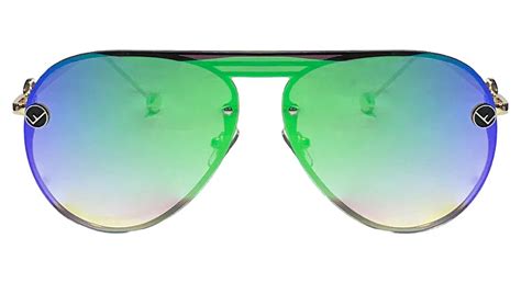Golden Frame with Reflective Lenses – Bombay Optical
