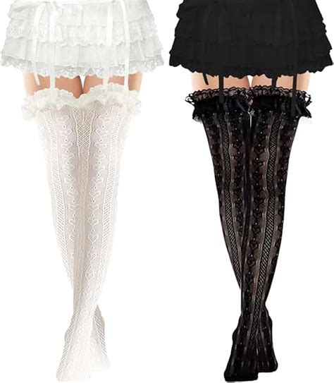 Amazon.in: White - Women's Stockings / Women's Socks & Stockings ...