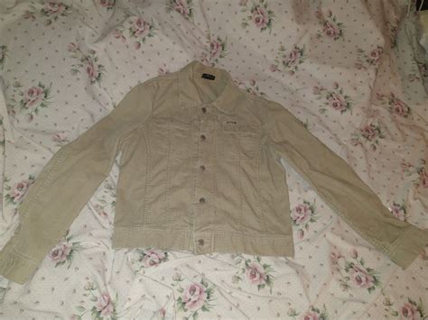 diesel women corduroy jacket tan medium read - Gem