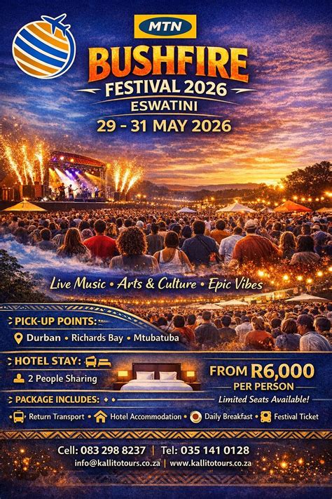 MTN Bushfire , Malkerns Country Club, Mbabane, 29 May to 31 May | AllEvents