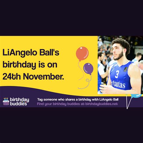 LiAngelo Ball's birthday is 24th November 1998