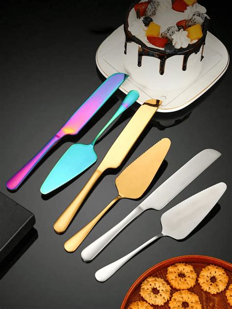 1/2pcs Stainless Steel Cake Spatula, Pastry Bread Cutting Knife ...