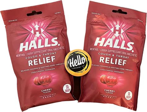 Amazon.com : Halls Relief Cherry Cough Drops, Bulk Cough Drops, 250 ...