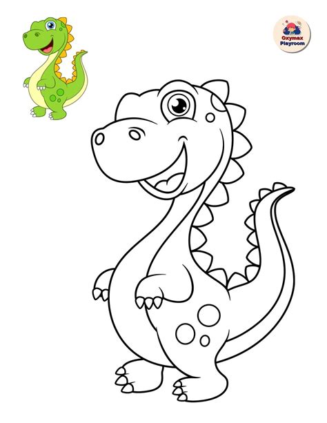 Dino Printable Coloring Pages - Printable Learning Sheets