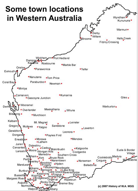 Map of Western Australia | Western Australia | www.wanowandthen.com
