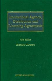 Buy International Agency, Distribution and Licensing Agreements (Book ...