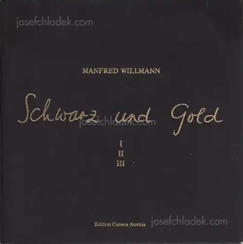 Manfred Willmann - Schwarz und Gold, Edition Camera Austria, 1981, Graz ...