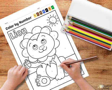 Animal Color by Number Pages Printable for Kids, Color by Number Sheets ...