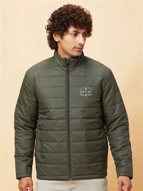 Being Human Mens-Top Jackets Olive
