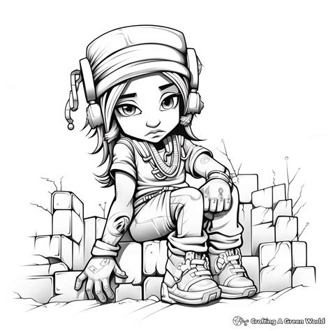 Graffiti Coloring Pages - Free & Printable!