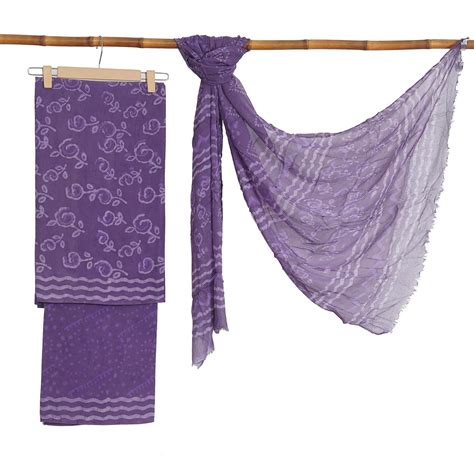 Buy Shoppers Point® Bagru Hand Block Print Pure Cotton 3 Piece Salwar ...