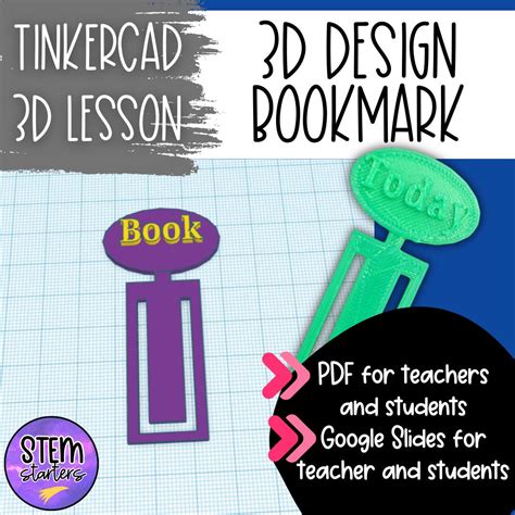 Master 3D Print Design With Tinkercad: 3D Printing Bookmark Tutorial ...