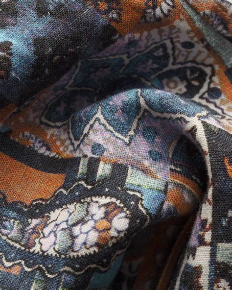 Patchwork print linen shirt - Eton