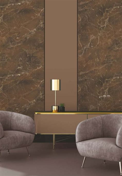 Airolam Aqua Marble 8x4 ft High Gloss marble & stone laminates Brown 1 ...