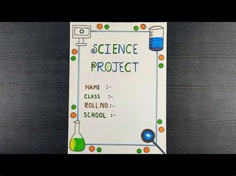 Simple Science Project Front Page 的图像结果