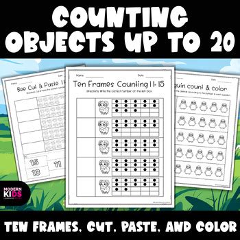 Image result for Counting Objects to 20 Using Ten Frame
